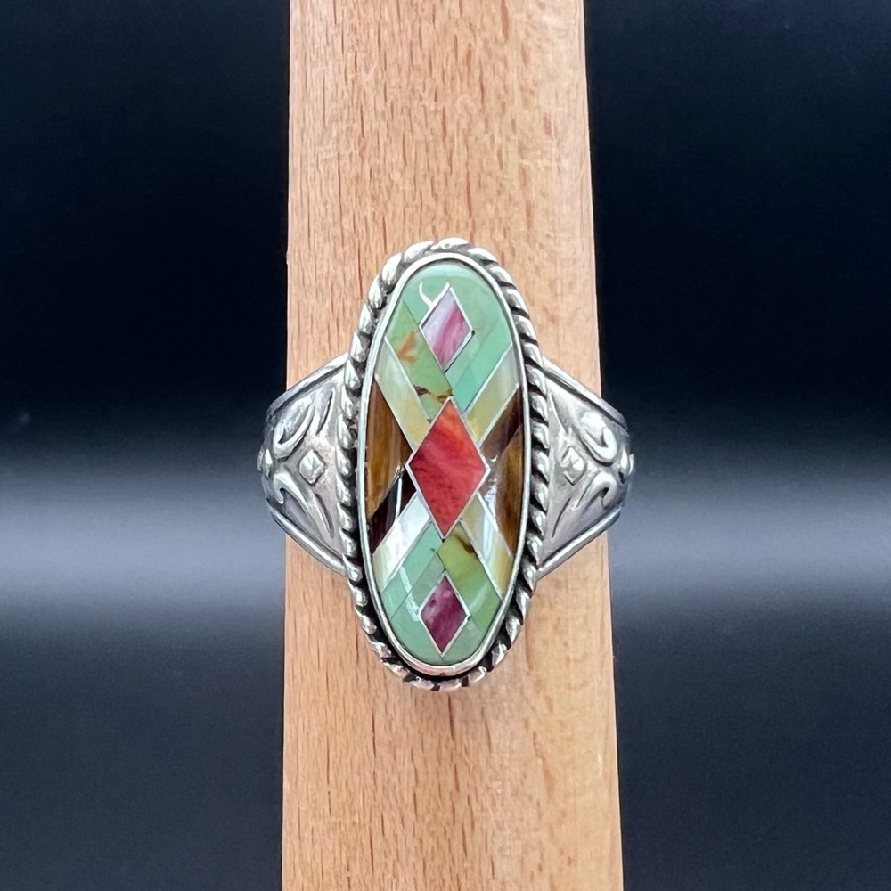 Carolyn Pollack Multistone Inlay Ring